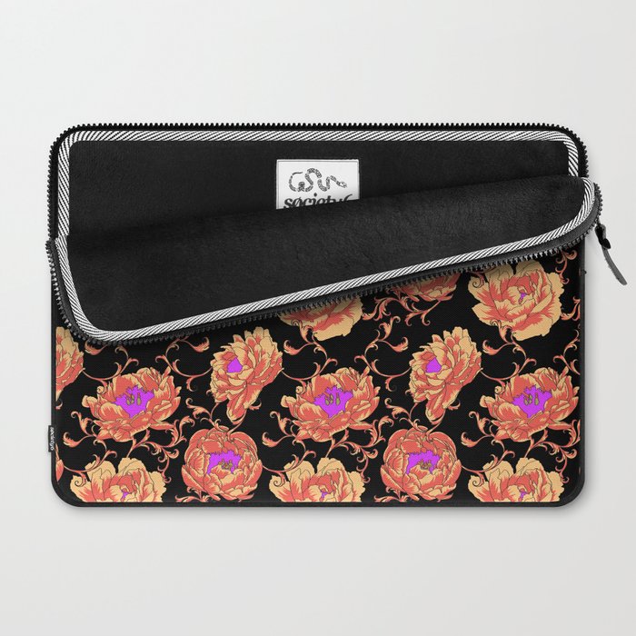 Romantic Vintage Peonies Laptop Sleeve Gallery Image 2