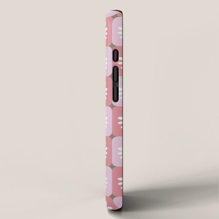Checkered Daisies - Blush & Gold iPhone Case Gallery Image 2