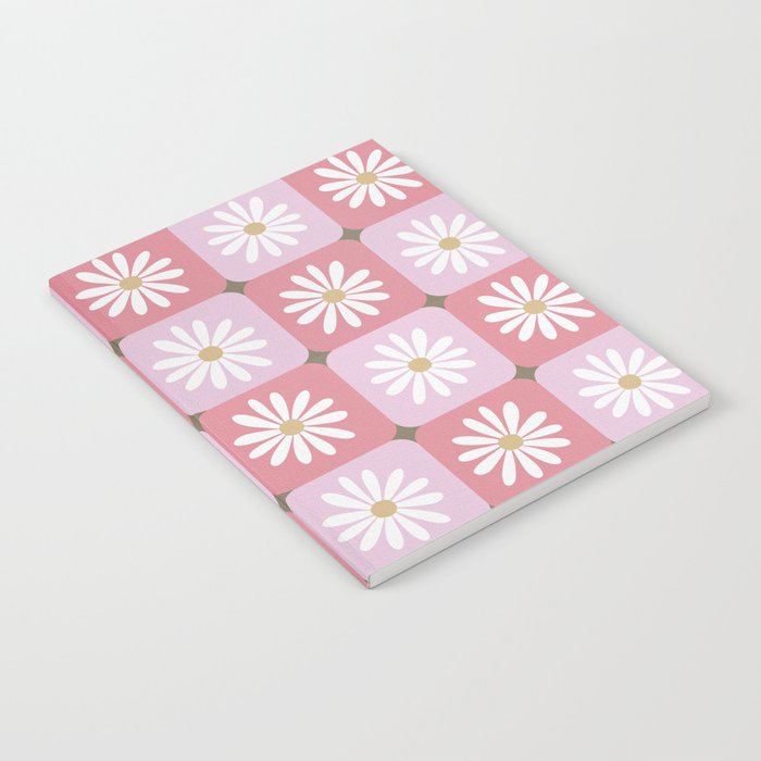 Checkered Daisies - Blush & Gold Notebook Gallery Image 2