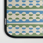 Dots and Lines - Blue and Green Laptop Sleeve Gallery Image 3
