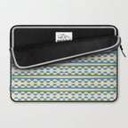 Dots and Lines - Blue and Green Laptop Sleeve Gallery Image 2