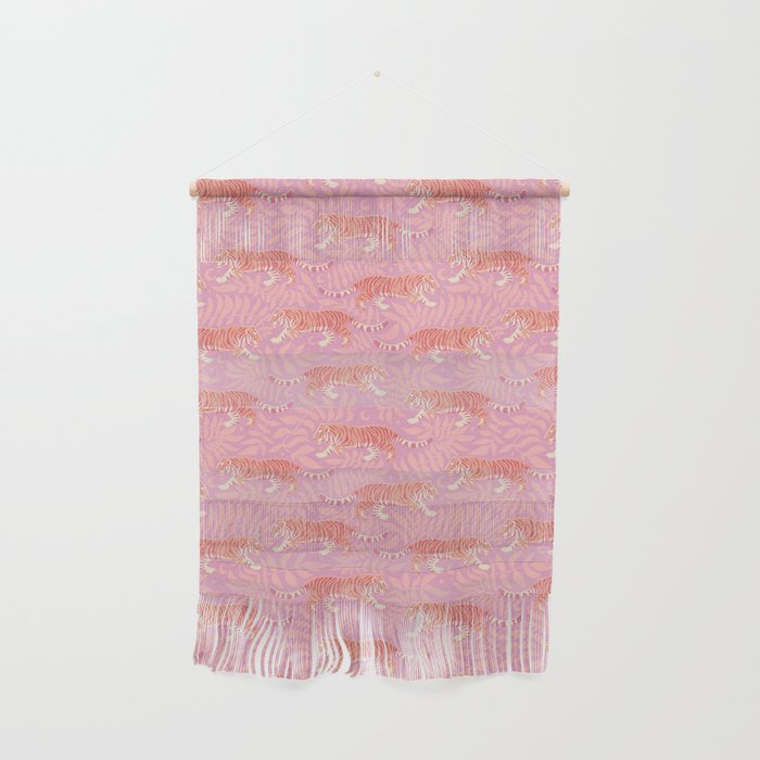 Tigers - pink pastel Wall Hanging Gallery Image 1