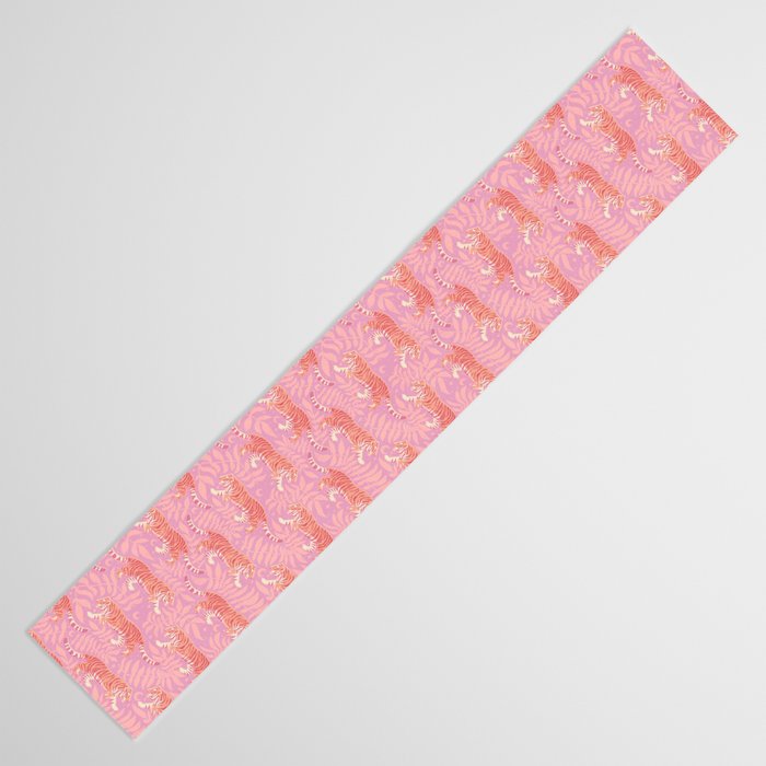 Tigers - pink pastel Table Runner Gallery Image 3