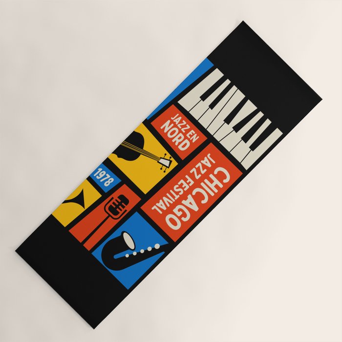 Jazz Festival | Bauhaus V Yoga Mat Gallery Image 1