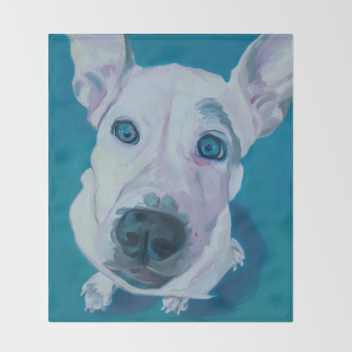 Patches o'Houlihan Dog Portrait Throw Blanket Gallery Image 2