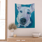 Patches o'Houlihan Dog Portrait Wall Tapestry Gallery Image 2