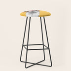 Fashion Hipster Llama with Glasses Stool Gallery Image 1