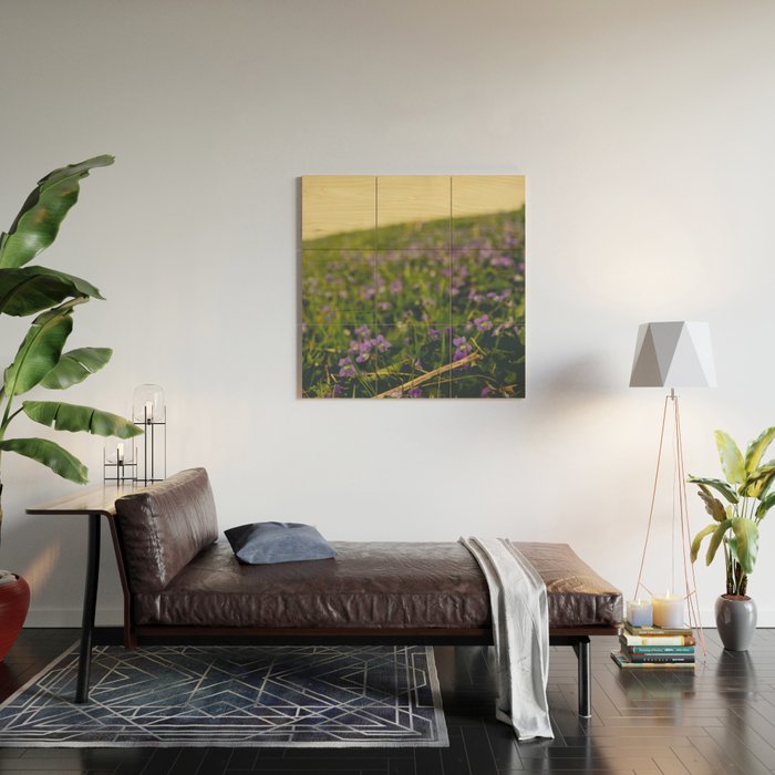 Sweet Violets Wood Wall Art Gallery Image 2