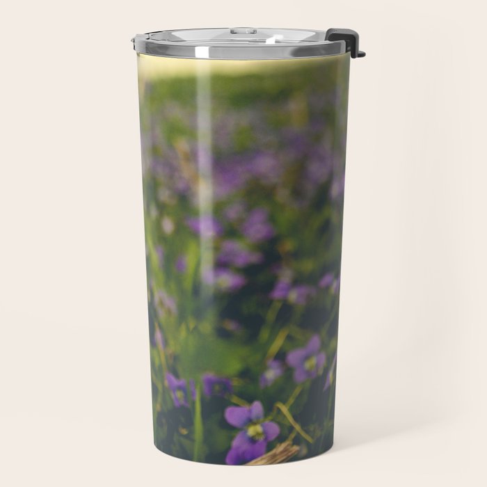 Sweet Violets Travel Mug Gallery Image 2