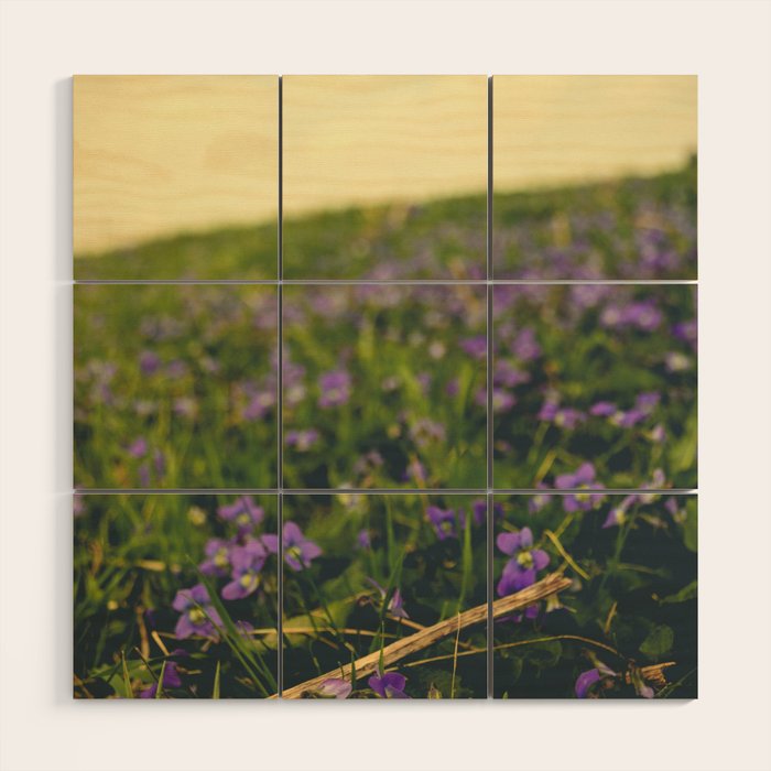 Sweet Violets Wood Wall Art Gallery Image 1