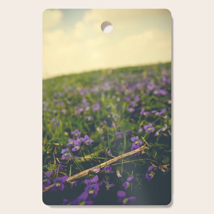 Sweet Violets Cutting Board Gallery Image 1