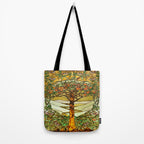 Louis Comfort Tiffany - Stained glass. Tree of life Tote Bag Gallery Image 2