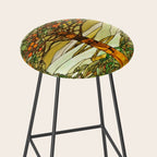 Louis Comfort Tiffany - Stained glass. Tree of life Stool Gallery Image 2
