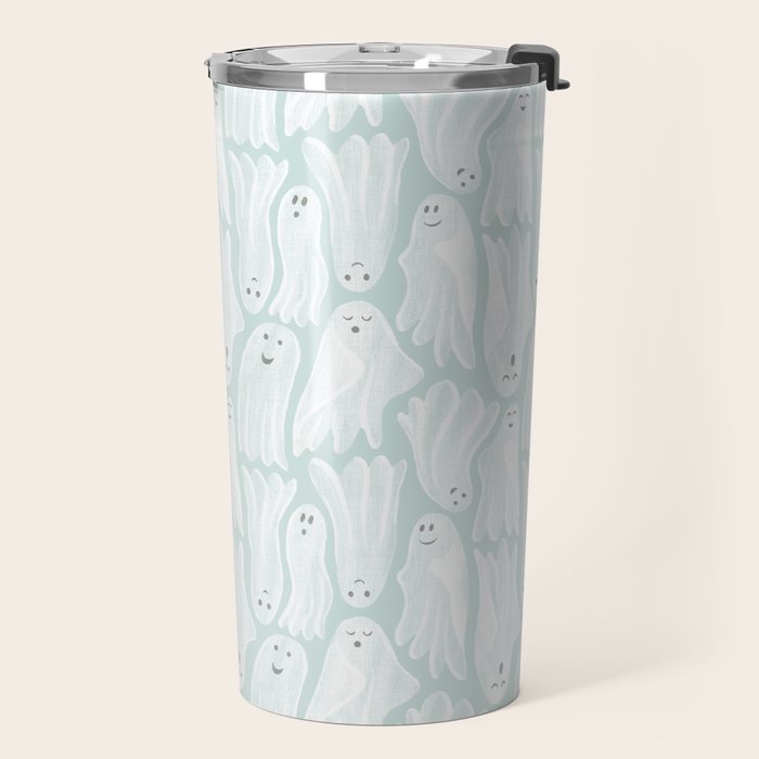 Gossamer Ghosts - soft blue Travel Mug Gallery Image 2