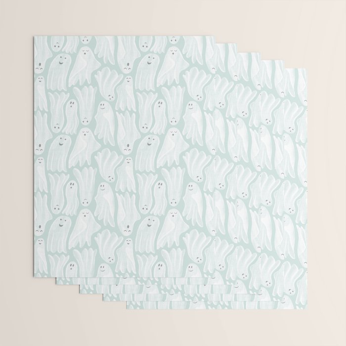Gossamer Ghosts - soft blue Wrapping Paper Gallery Image 3