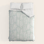 Gossamer Ghosts - soft blue Comforter Gallery Image 6