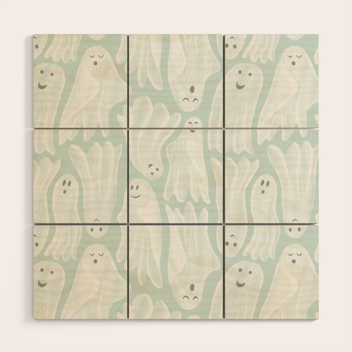 Gossamer Ghosts - soft blue Wood Wall Art Gallery Image 1