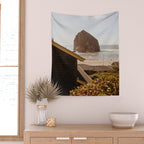 Cannon Beach Cottage Wall Tapestry Gallery Image 2