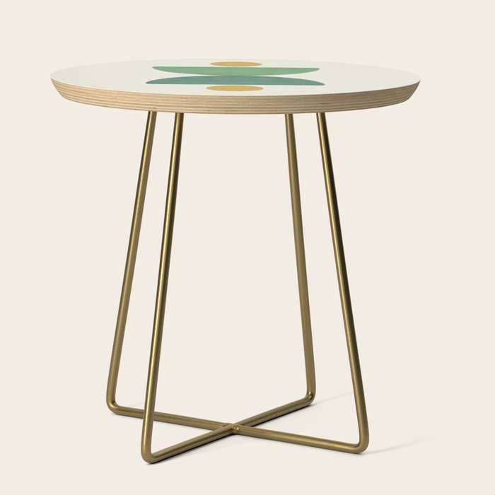 Half-circle Balance - Green Gold Side Table Gallery Image 1