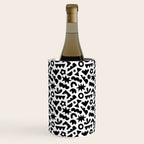 Abstract organic black and white shape pattern Wine Chiller Gallery Image 1