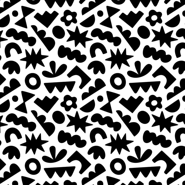 Abstract organic black and white shape pattern Coffee Mug Gallery Image 2