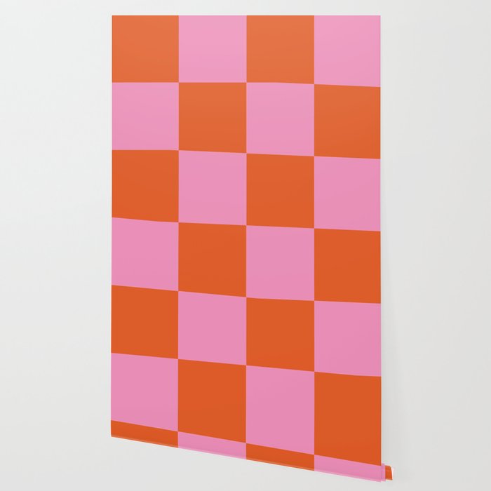 Pink Checker Pattern Wallpaper Gallery Image 2