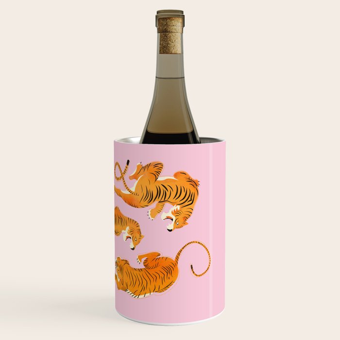 Three fierce tigers Wine Chiller Gallery Image 3