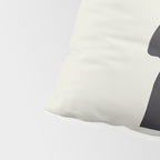 Black & White Minimalist Abstract Shapes Patterns Black Ink Painting Pillow Sham Gallery Image 4
