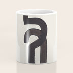 Black & White Minimalist Abstract Shapes Patterns Black Ink Painting Coffee Mug Gallery Image 4