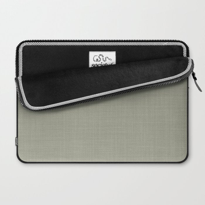 Sage linen Laptop Sleeve Gallery Image 2