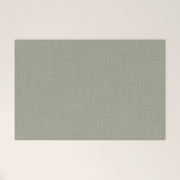 Sage linen Welcome Mat Gallery Image 1