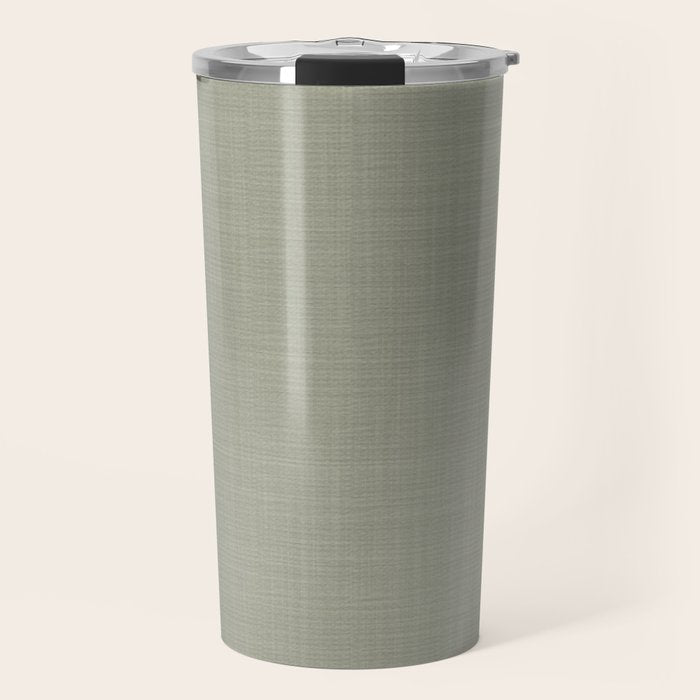 Sage linen Travel Mug Gallery Image 1