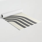 Mid Century Modern - Sun and Rainbow black and white Yoga Mat Gallery Image 2