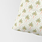 Vintage summer palm tree art pattern Pillow Sham Gallery Image 4