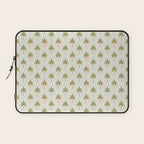 Vintage summer palm tree art pattern Laptop Sleeve Gallery Image 1