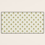 Vintage summer palm tree art pattern Desk Mat Gallery Image 3
