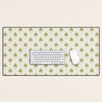 Vintage summer palm tree art pattern Desk Mat Gallery Image 1