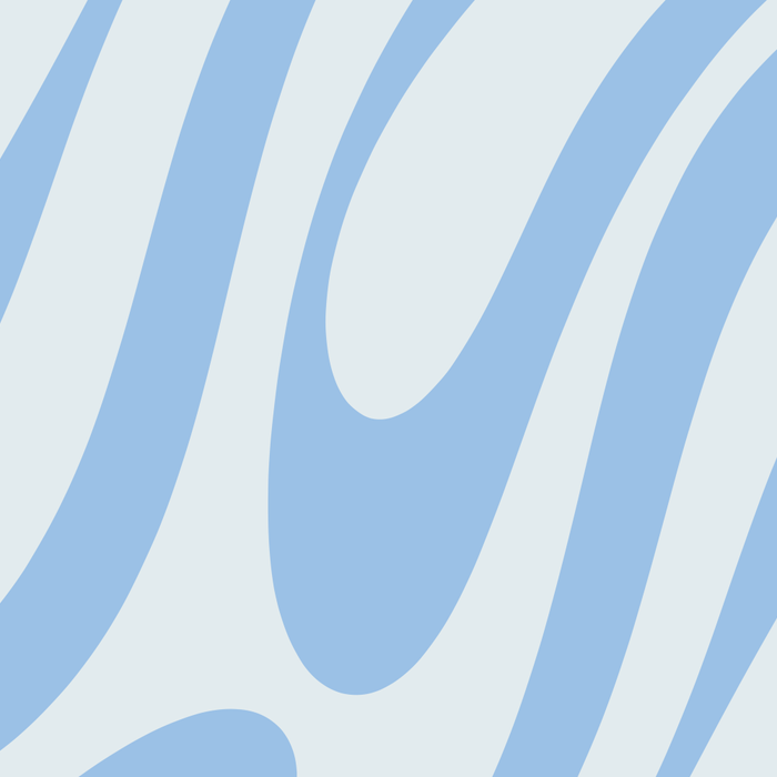 Wavy Loops Retro Abstract Pattern Powder Blue Coffee Mug Gallery Image 2