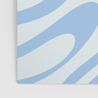 Wavy Loops Retro Abstract Pattern Powder Blue Poster Gallery Image 3