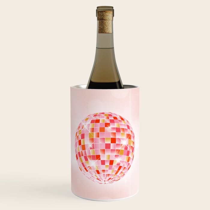 Candy Funk | Disco Ball: Peach Edition Wine Chiller Gallery Image 1