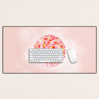 Candy Funk | Disco Ball: Peach Edition Desk Mat Gallery Image 1