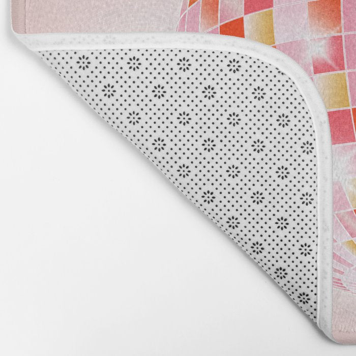 Candy Funk | Disco Ball: Peach Edition Bath Mat Gallery Image 2