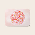 Candy Funk | Disco Ball: Peach Edition Bath Mat Gallery Image 1