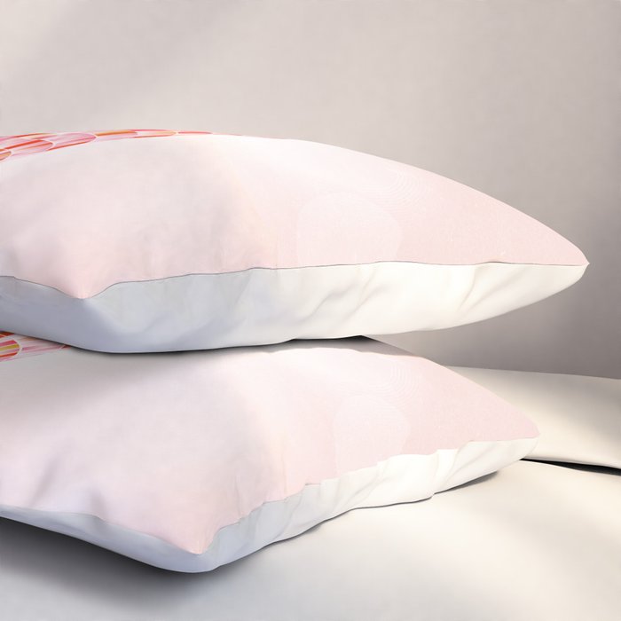 Candy Funk | Disco Ball: Peach Edition Pillow Sham Gallery Image 3