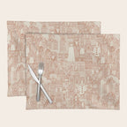 vintage halloween rust ivory Placemat Gallery Image 1