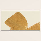 Abstract Paint Brush Stroke 1 - Gold Desk Mat Gallery Image 3