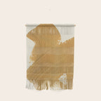 Abstract Paint Brush Stroke 1 - Gold Wall Hanging Gallery Image 1