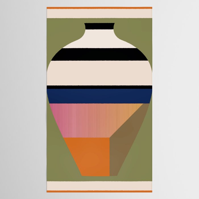 Geometric Abstract Vase 3 Tablecloth Gallery Image 2