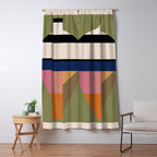 Geometric Abstract Vase 3 Window Curtain Gallery Image 5