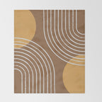 Sun Arch Double - Gold Brown Throw Blanket Gallery Image 2